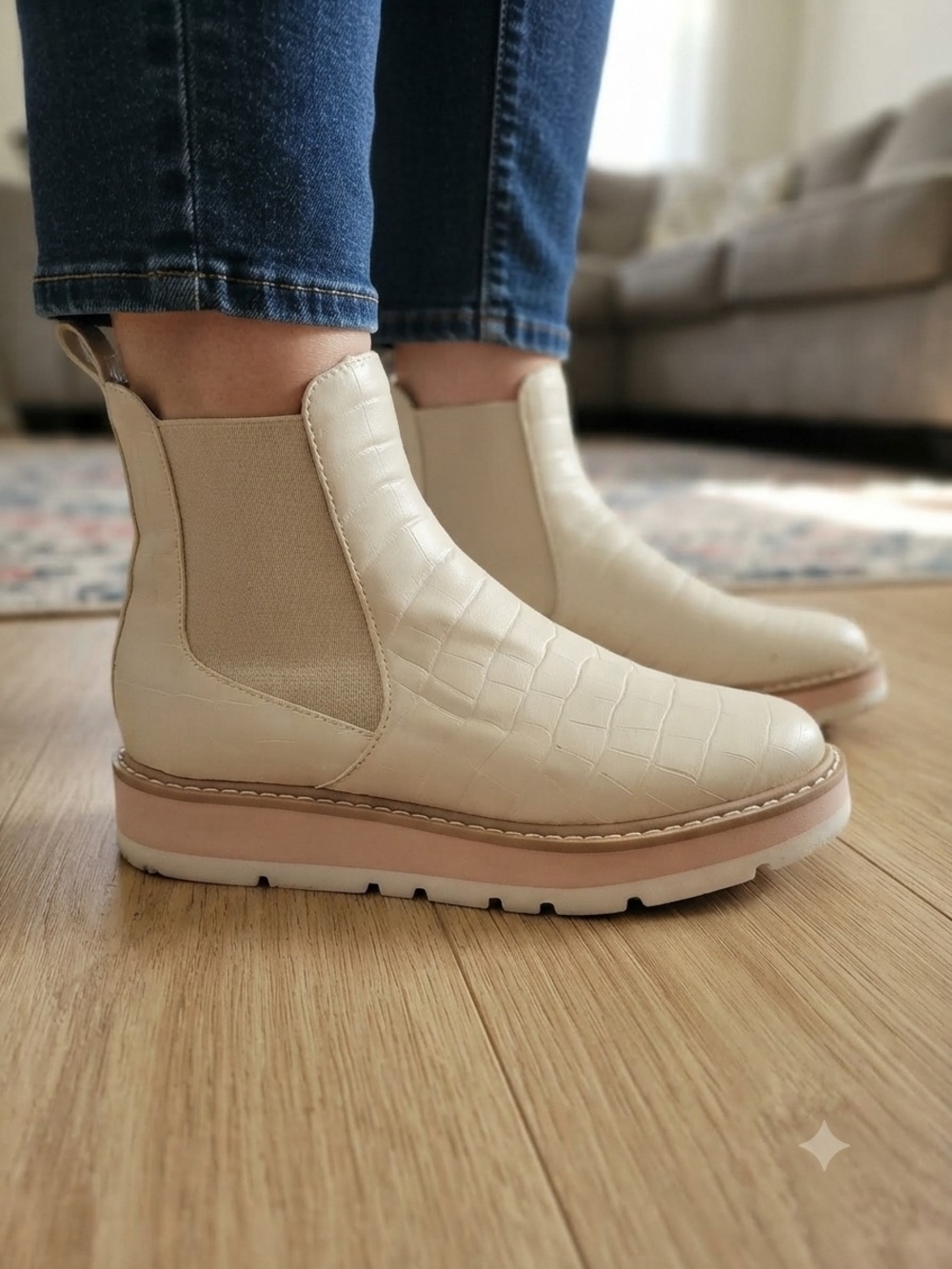 Dolce Vita Cros-Embossed Chelsea Boots